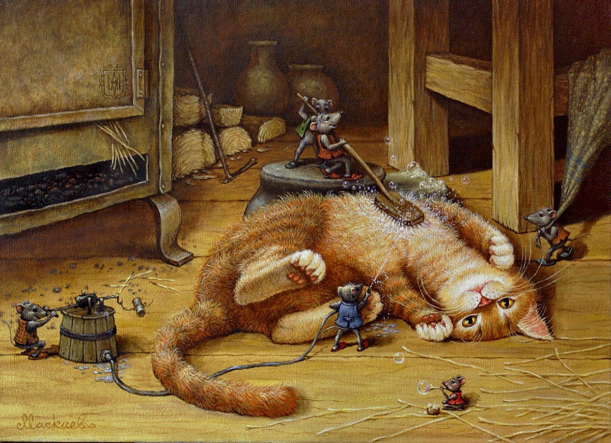 Сказочные коты Александра Маскаева
